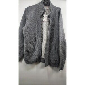 Flag & Anthem Men's Grey Large Alloway Quilted Zip Jacket NWT Cotton Blend